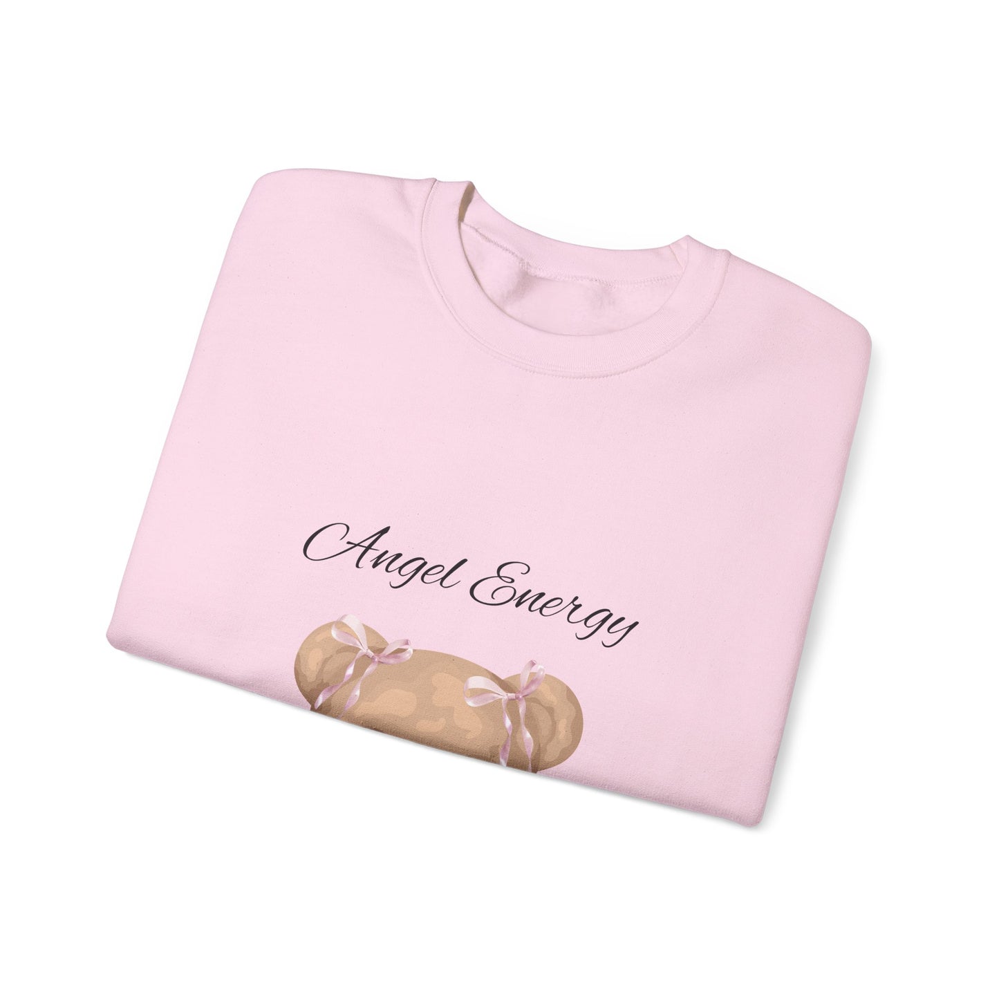 Crewneck Sweatshirt - Angel Energy Teddy Bear Graphic