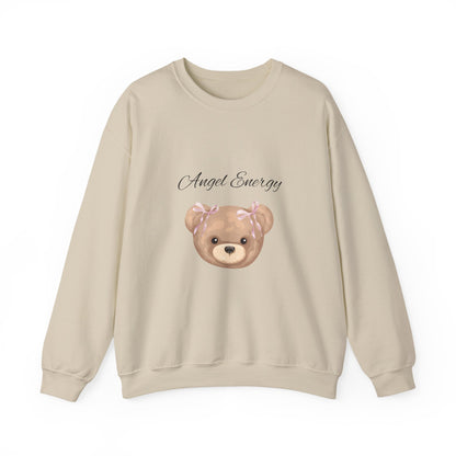 Crewneck Sweatshirt - Angel Energy Teddy Bear Graphic