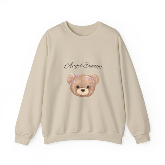 Crewneck Sweatshirt - Angel Energy Teddy Bear Graphic