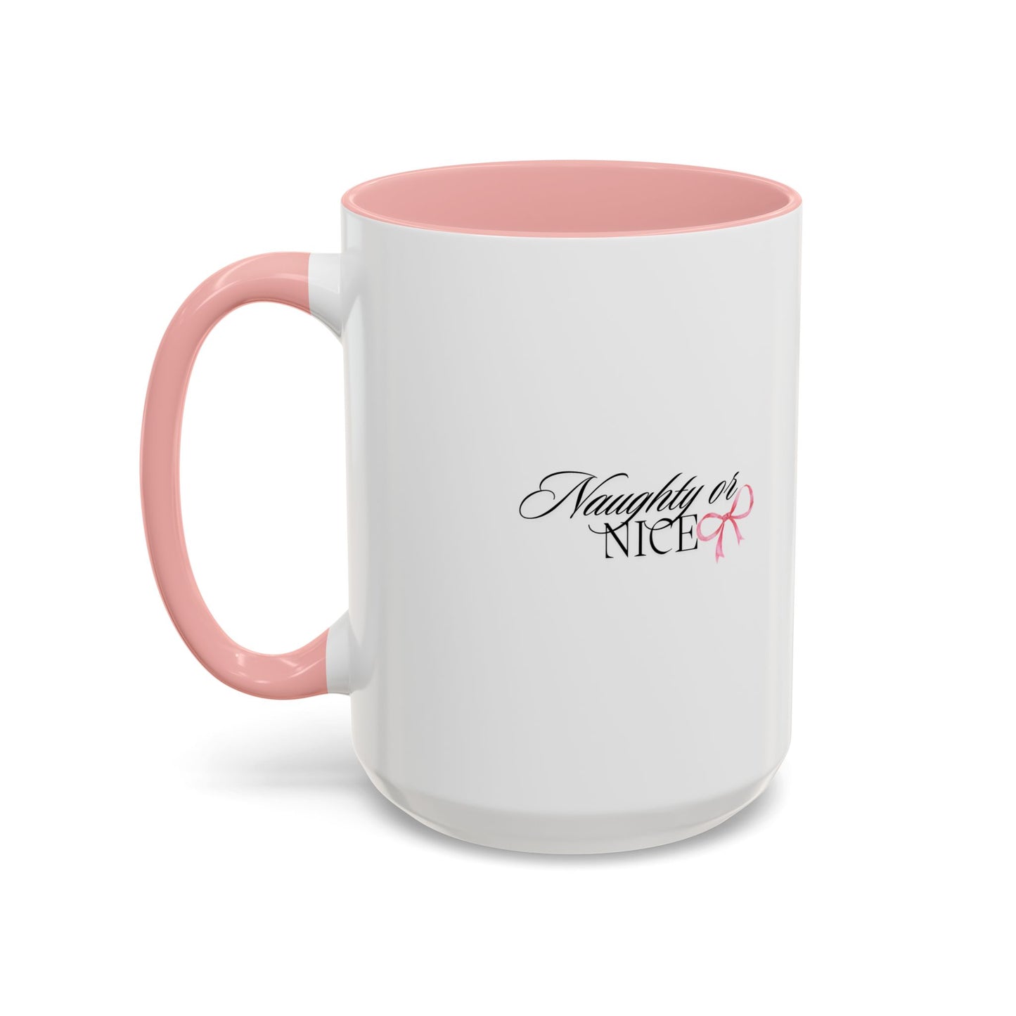 Naughty or Nice Coffee Mug — Holiday Script Accent Mug (11/15oz)