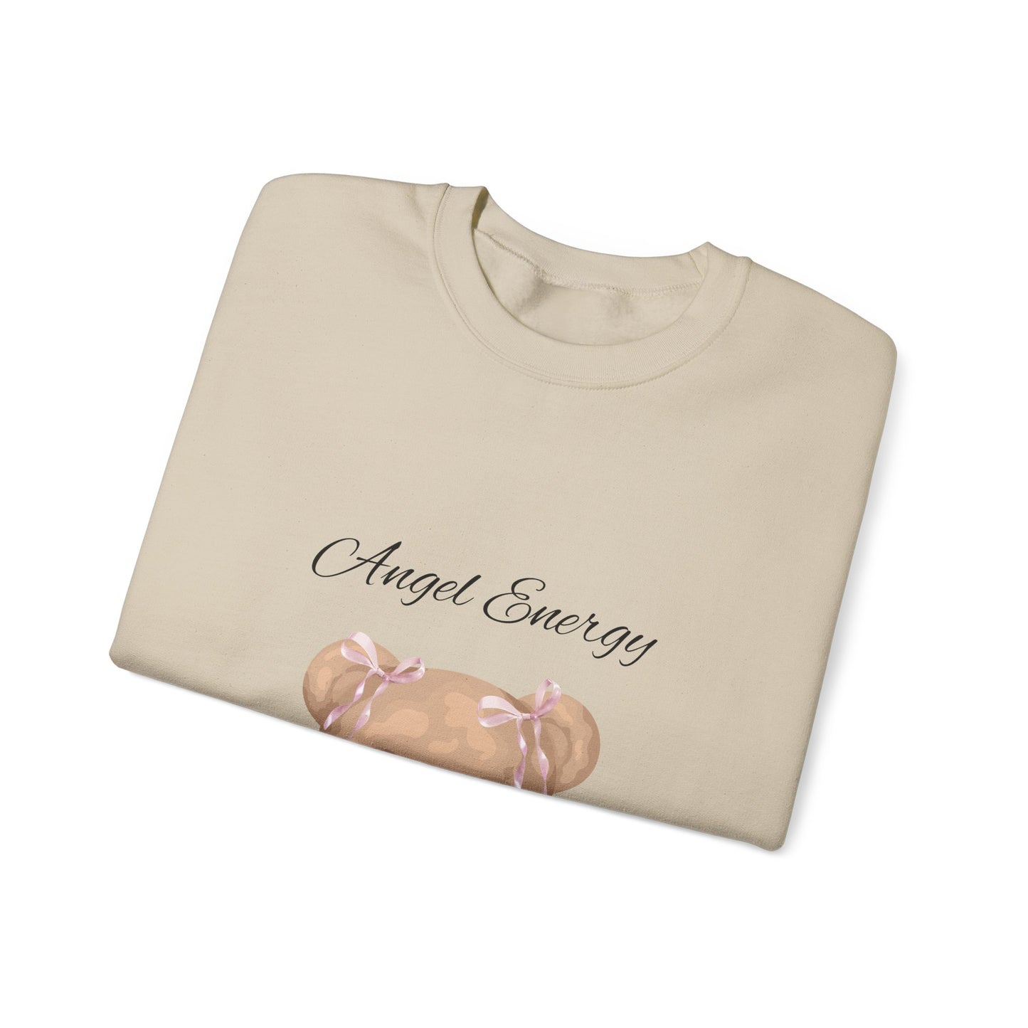 Crewneck Sweatshirt - Angel Energy Teddy Bear Graphic