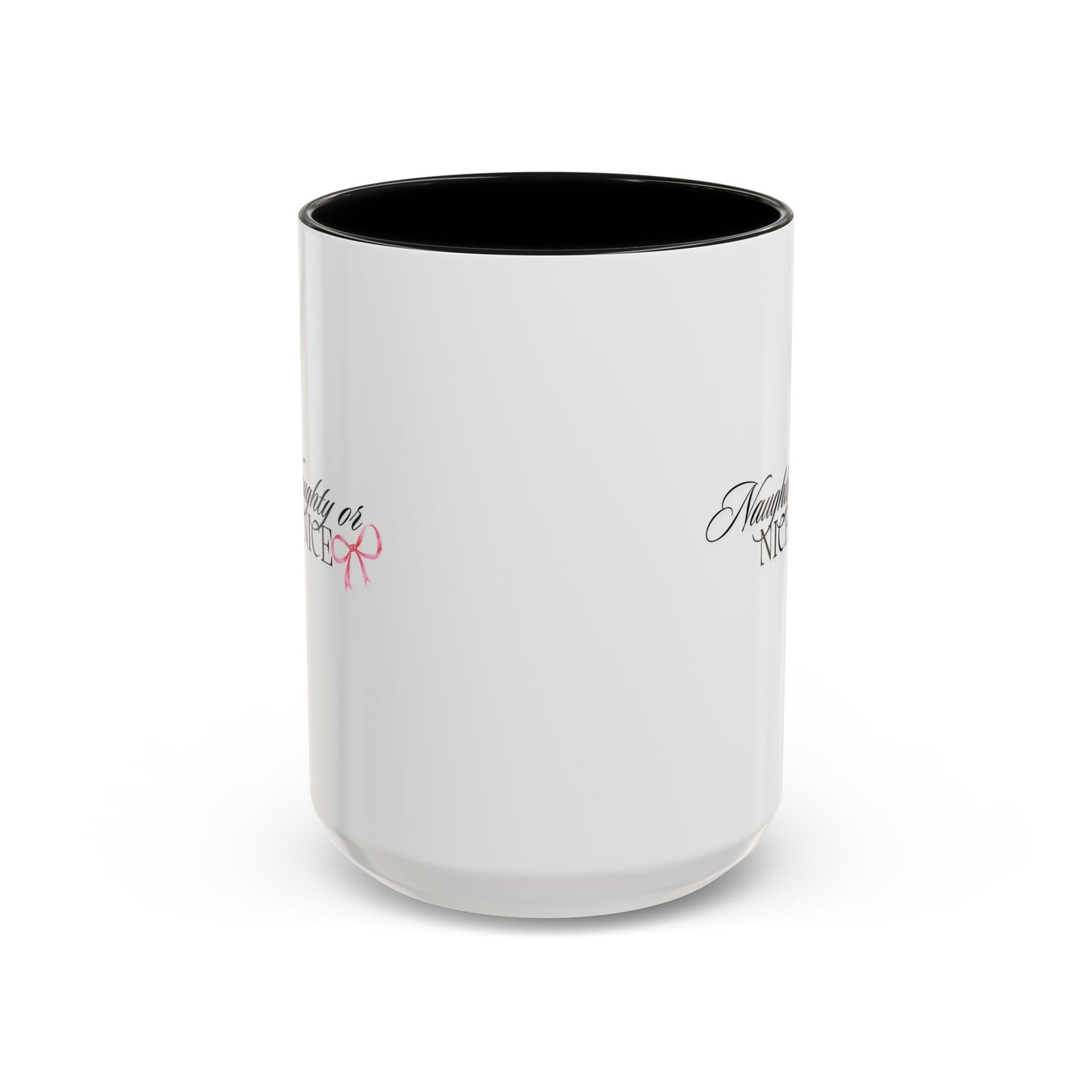 Naughty or Nice Coffee Mug — Holiday Script Accent Mug (11/15oz)