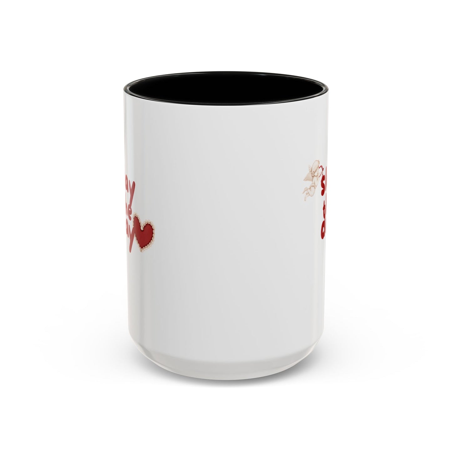 Slay the Day Coffee Mug — Inspirational Heart Accent Mug (11/15 oz)