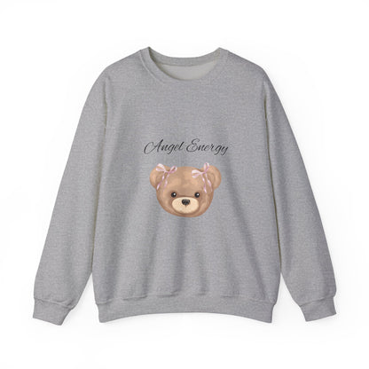 Crewneck Sweatshirt - Angel Energy Teddy Bear Graphic