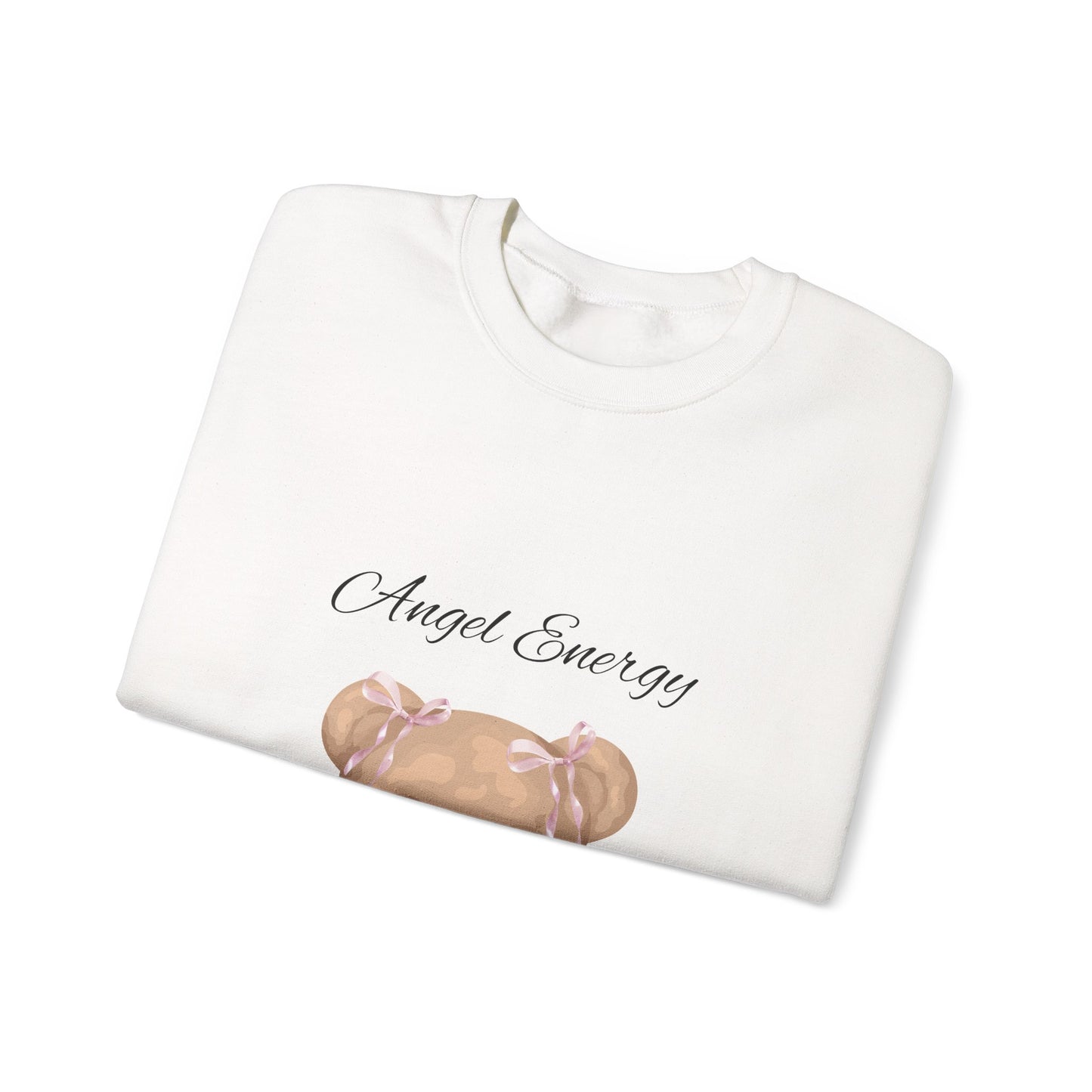 Crewneck Sweatshirt - Angel Energy Teddy Bear Graphic